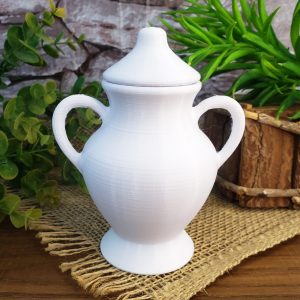 Quartinha de Louça Branca 13cm - Com Alça