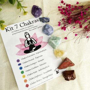 7 Chakras - Kit de Pedras Brutas