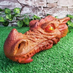 Incensário Cabeça de Dragão - Laranja/Vermelho - Imagem 3
