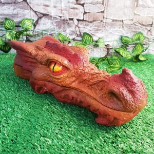 Incensário Cabeça de Dragão - Laranja/Vermelho