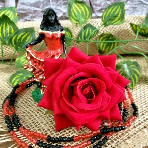 Rosa de Cabelo/Broche - Vermelha Veludo