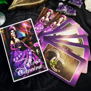 Baralho Rosa Caveira 36 Cartas - Magia da Flor