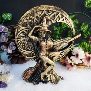 Escultura Bruxa da Lua - Ouro Velho