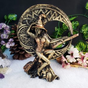 Escultura Bruxa da Lua - Ouro Velho - Imagem 3