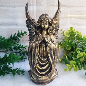 Anjo Rezando 20cm - Ouro Velho