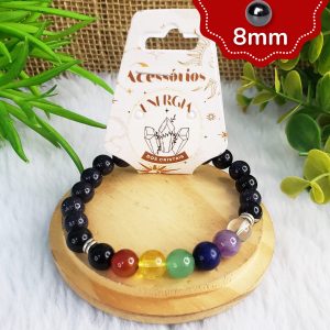 Pedra da Estrela Sintética - Pulseira Pedras da Sorte 8mm
