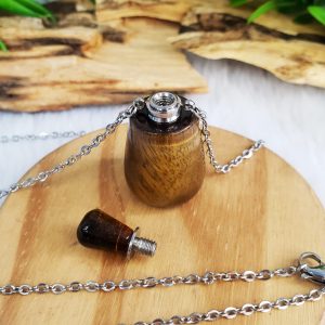 Olho de Tigre - Colar Botella para Essência ou Perfume - Imagem 4