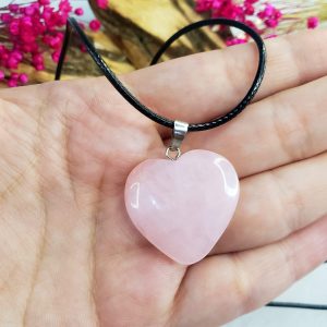 Quartzo Rosa - Colar Coração - Imagem 3