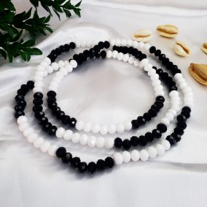 Guia Cristal Branco e Preto