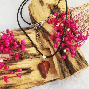 Jaspe Vermelho - Colar Pedra Rolada - Imagem 3