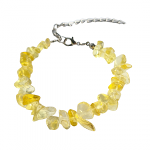 Citrino Queimado - Pulseira Cascalho c/ Extensor - Imagem 4