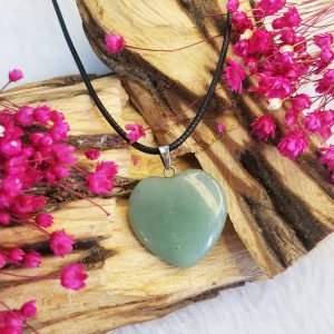 Quartzo Verde - Colar Coração