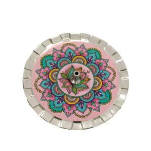 Mandala 5 - Incensário Metal - Imagem 3