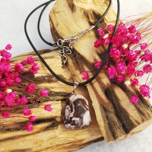 Jaspe Codorna - Colar Pedra Rolada - Imagem 3
