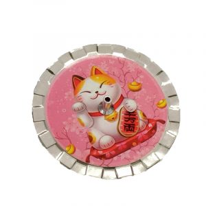 Gato Japonês Maneki Neko - Incensário Metal - Imagem 4