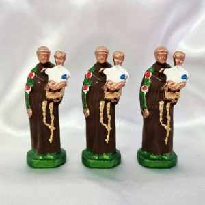 Santo Antonio Miniatura em Metal - 3 unidades
