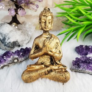 Buda Hindu Mini Orando - Ouro Velho