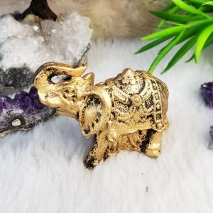 Elefante Indiano Miniatura - Ouro Velho