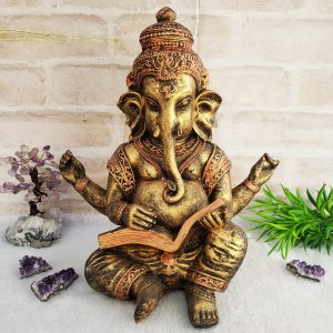 Ganesha GR c/ Livro - Ouro Velho
