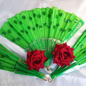 6 unidades - Verde - Leque