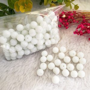 Bolinha de Cerâmica 8mm - Branco