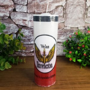 Vela Votiva Branca e Vermelha
