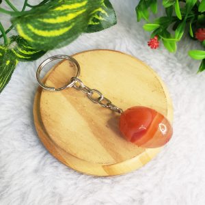 Ágata Vermelha - Chaveiro de Pedra