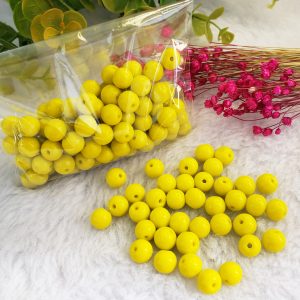 Bolinha de Cerâmica 8mm - Amarelo