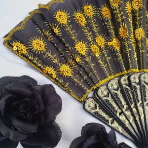 Leque - Preto e Dourado - Imagem 3