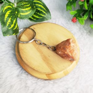 Calcita Laranja Bruta - Chaveiro de Pedra