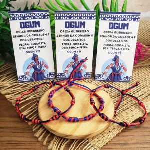 Pulseira Proteção e Axé - Ogum - 12 unidades