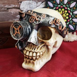 Crânio Monóculo Steam Punk