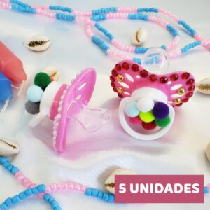 Kit Chupeta de Erê - Rosa - 5 peças