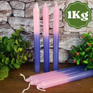 Vela Palito Rosa/Azul 1kg