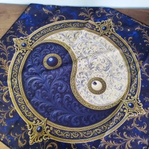 Toalha Yin Yang Escura